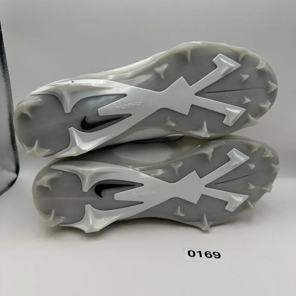 NIKE Men's 12.5 Alpha Menace ELITE 3 White Football Cleats DM1792-109